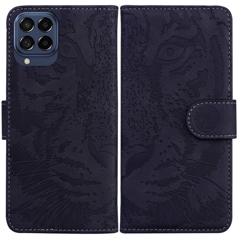 Læder Cover Samsung Galaxy M53 5G Tiger Print