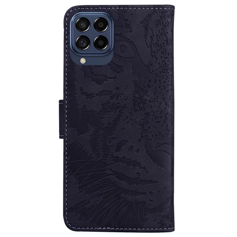 Læder Cover Samsung Galaxy M53 5G Tiger Print