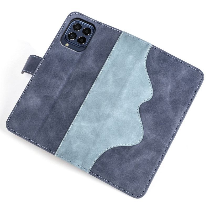 Læder Cover Samsung Galaxy M53 5G Wave Læder Stil