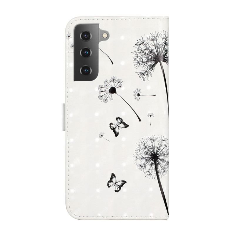 Læder Cover Samsung Galaxy S22 5G Baby Elsker Mælkebøtte