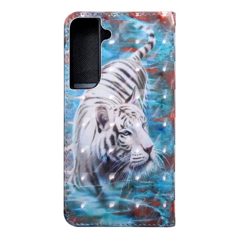 Læder Cover Samsung Galaxy S22 5G Tigeren Lucian