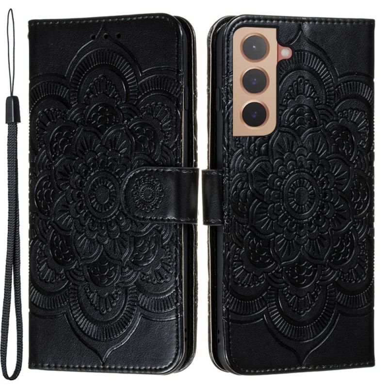 Læder Cover Samsung Galaxy S22 Plus 5G Fuld Mandala