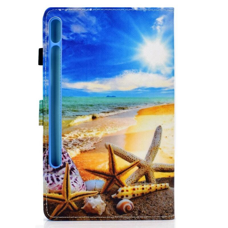 Læder Cover Samsung Galaxy Tab S8 / Tab S7 Sjov Strand