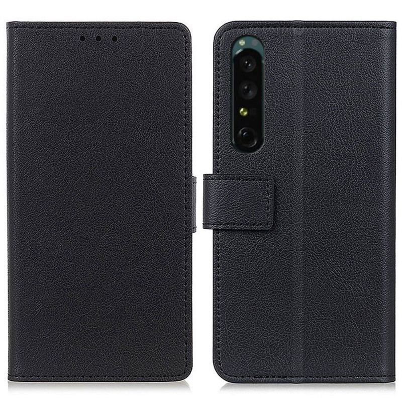 Læder Cover Sony Xperia 1 IV Klassisk