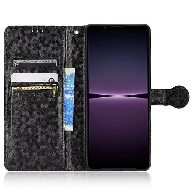 Læder Cover Sony Xperia 1 IV Med Snor 3d Strappy Design