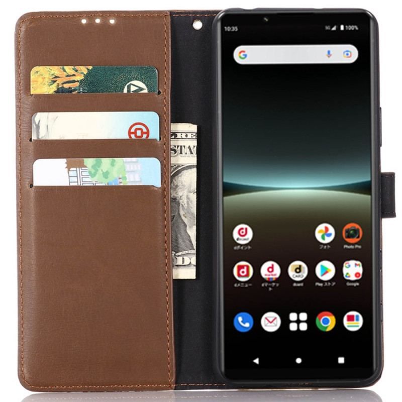 Læder Cover Sony Xperia 10 IV Forenet