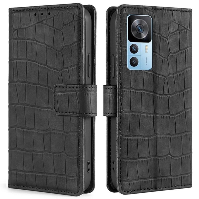 Læder Cover Xiaomi 12T / 12T Pro Skin-touch Krokodille