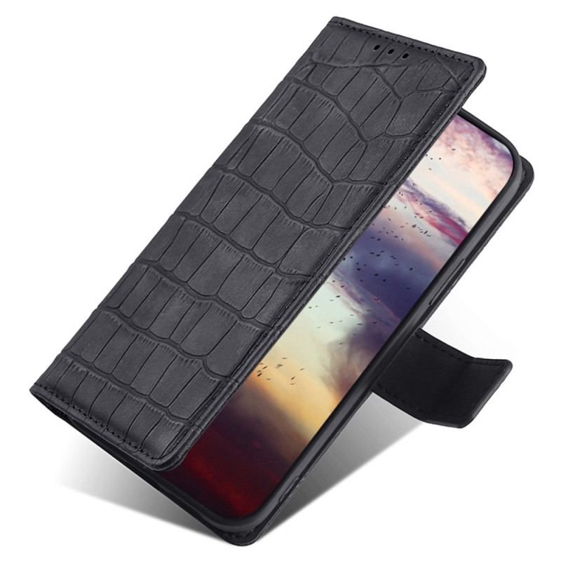 Læder Cover Xiaomi 12T / 12T Pro Skin-touch Krokodille