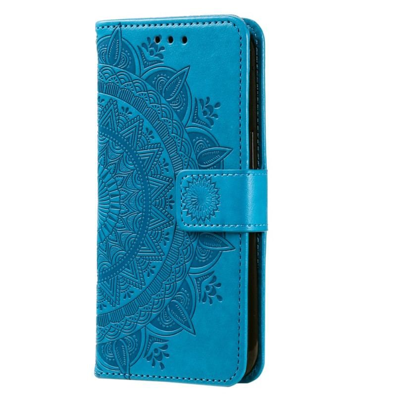 Læder Cover Xiaomi 13 Lite Mandala Sun Med Snor