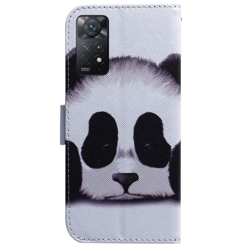 Læder Cover Xiaomi Redmi Note 11 Pro / 11 Pro 5G Panda Ansigt