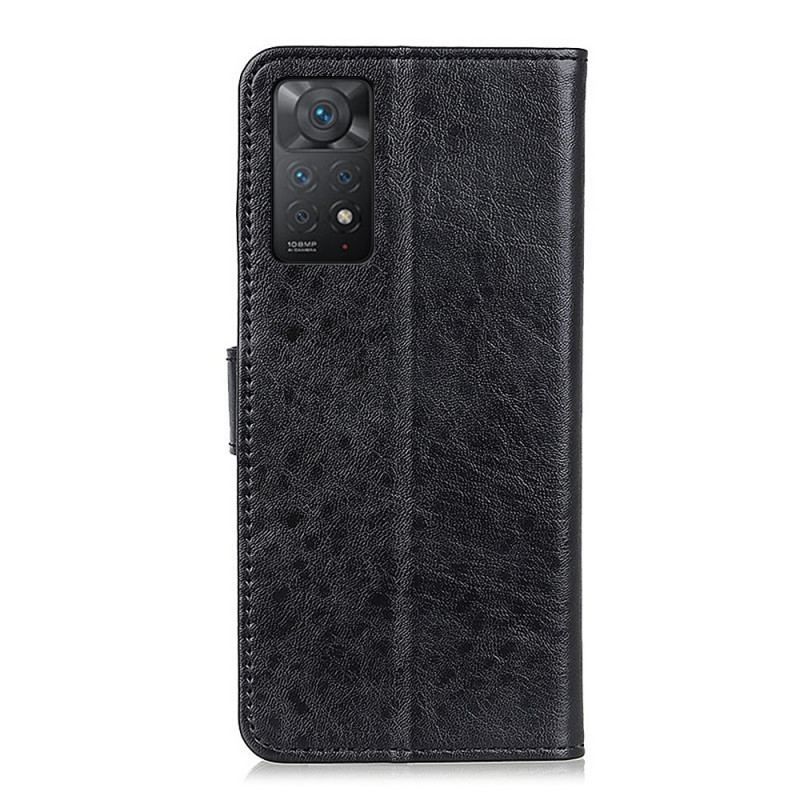 Læder Cover Xiaomi Redmi Note 11 Pro / 11 Pro 5G Tekstureret Kunstlæder