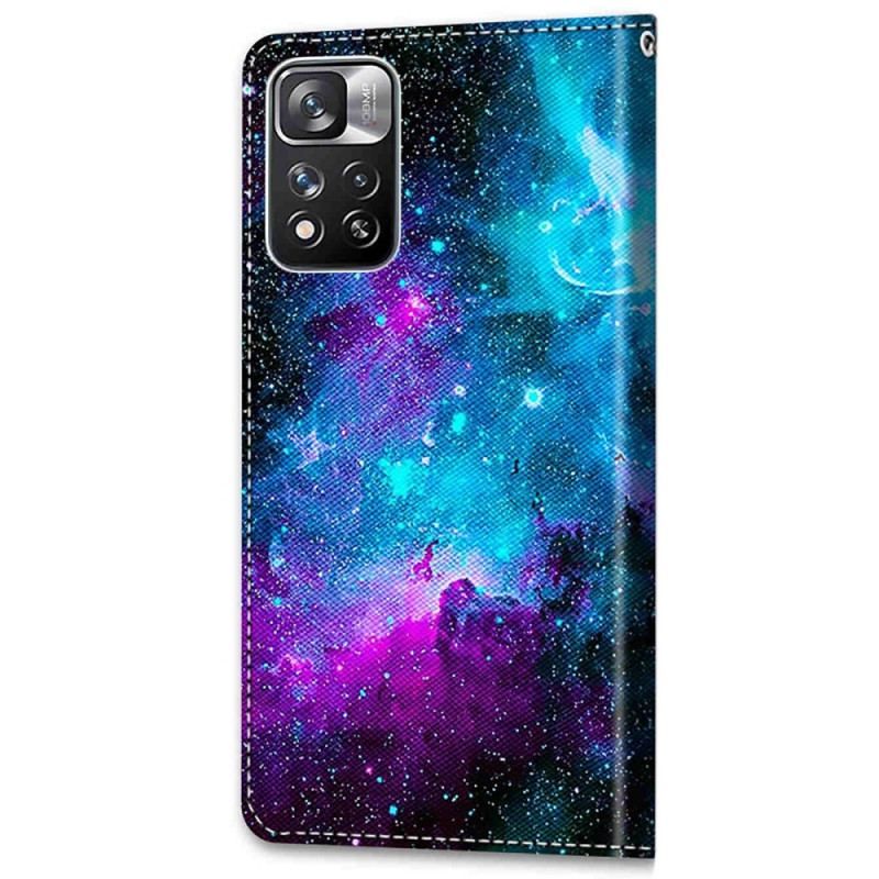 Læder Cover Xiaomi Redmi Note 11 Pro Plus 5G Kosmisk Himmel