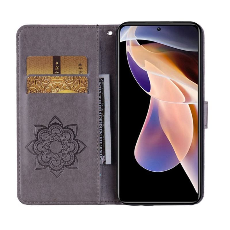 Læder Cover Xiaomi Redmi Note 11 Pro Plus 5G Mandala Ugle