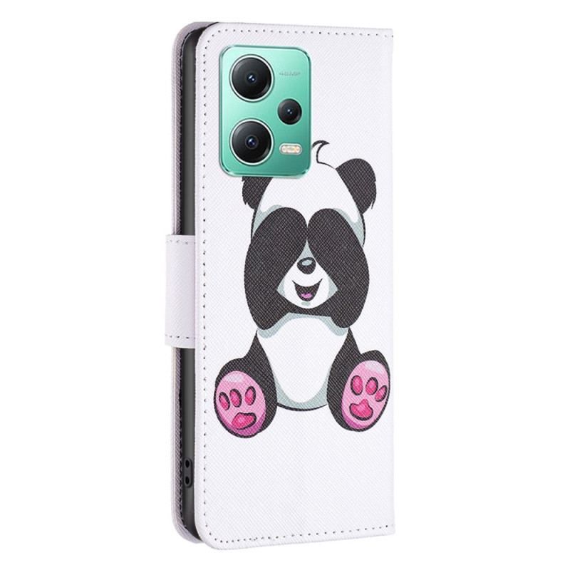 Læder Cover Xiaomi Redmi Note 12 5G Min Panda