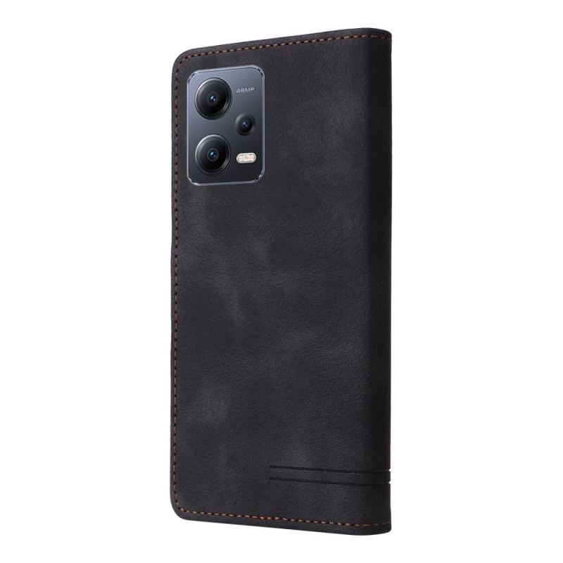 Læder Cover Xiaomi Redmi Note 12 5G Læder Styling