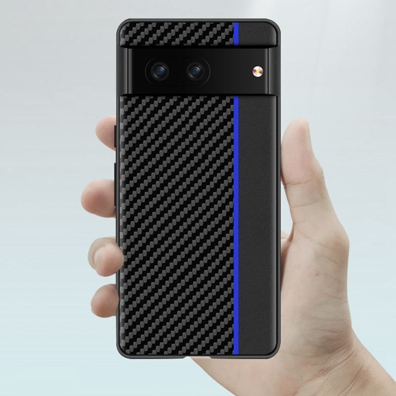 Mobilcover Google Pixel 7 Carbon Fiber Line