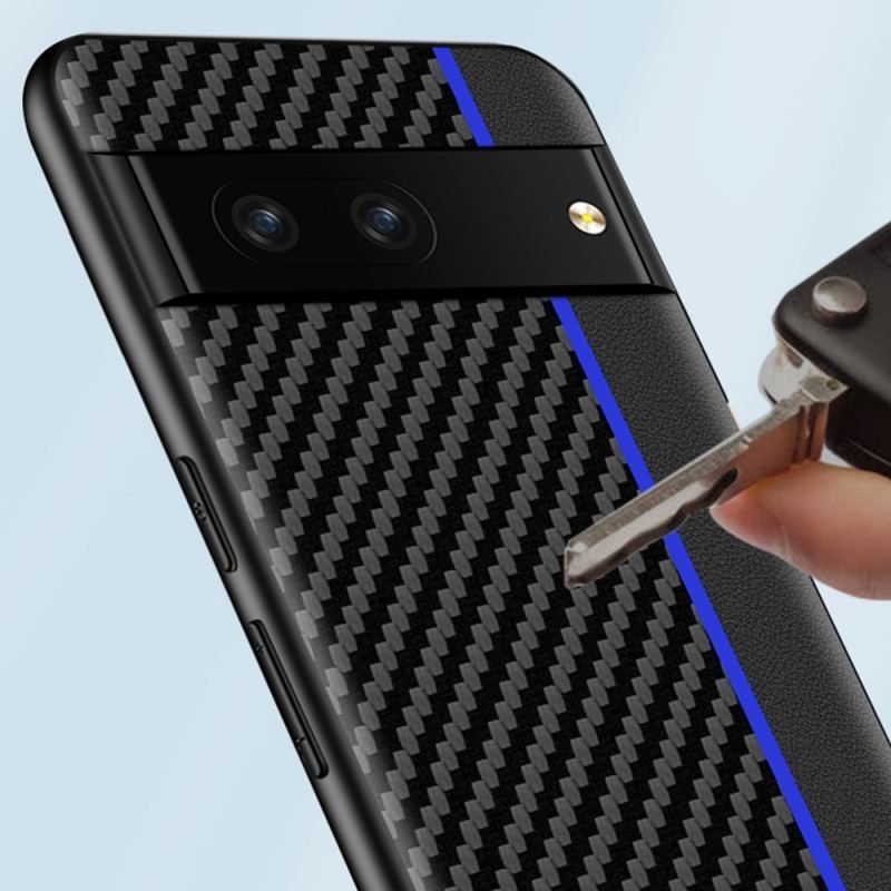 Mobilcover Google Pixel 7 Carbon Fiber Line