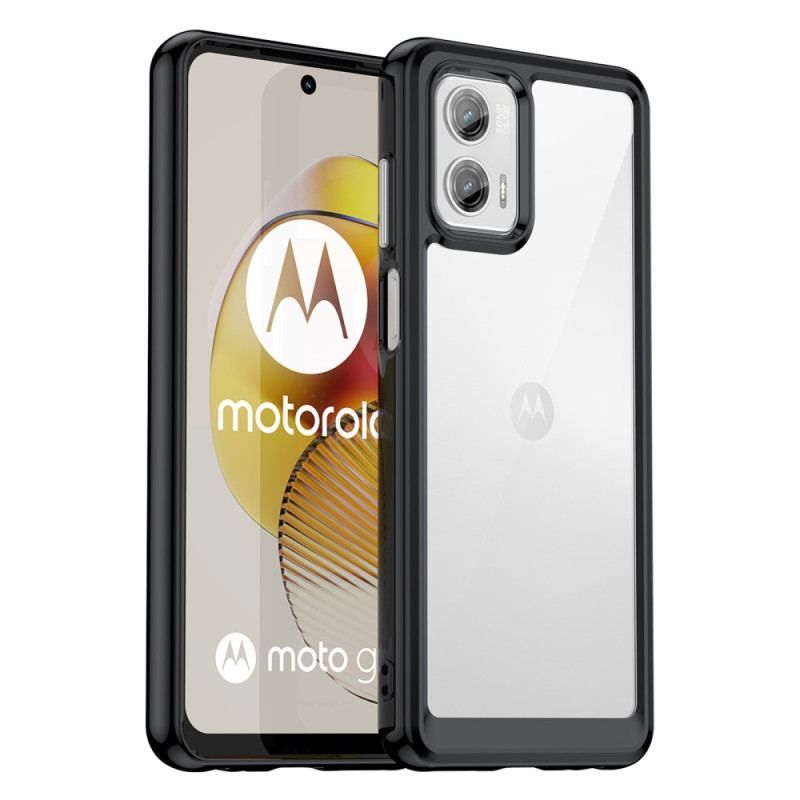 Mobilcover Moto G73 5G Gennemsigtig Hybrid