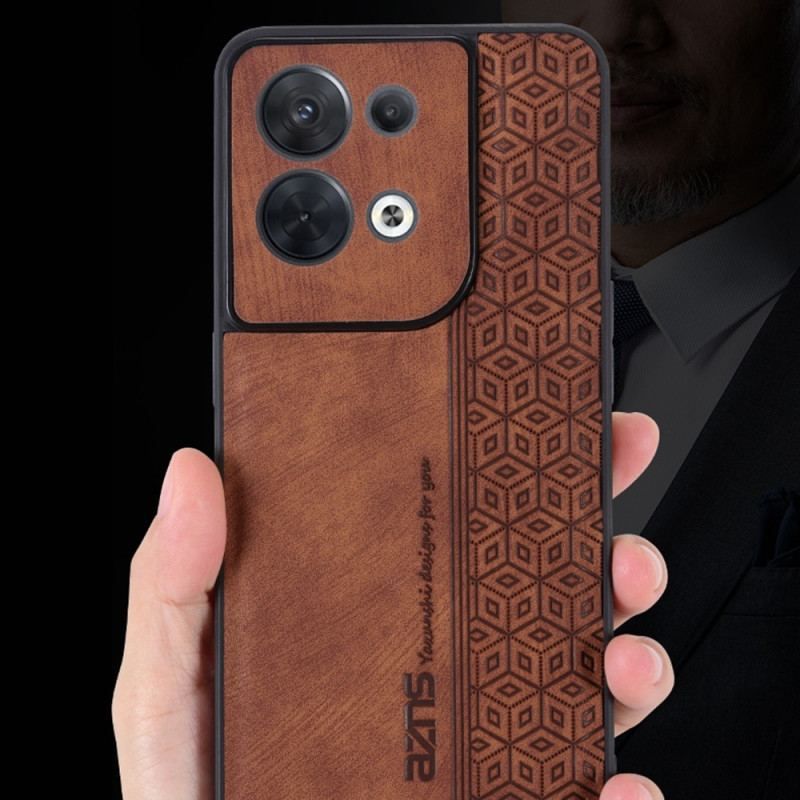 Mobilcover Oppo Reno 8 Azns Lædereffekt