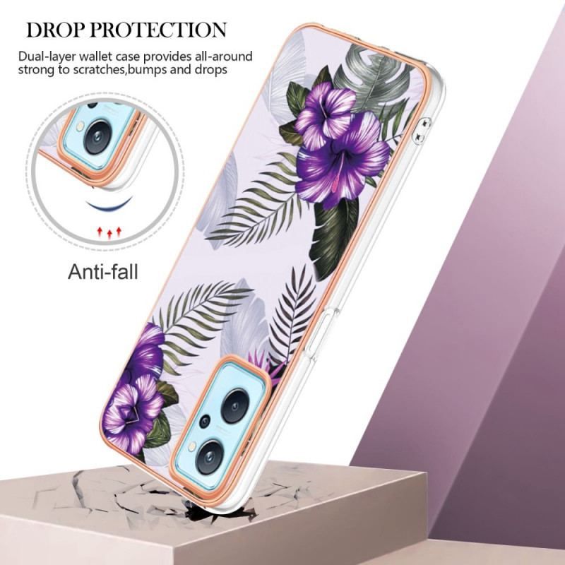 Mobilcover Realme 9i Mini Lilla Blomster