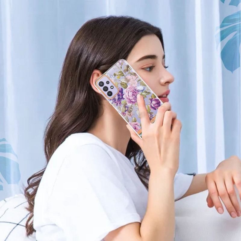 Mobilcover Samsung Galaxy A13 Sømløs Blomster