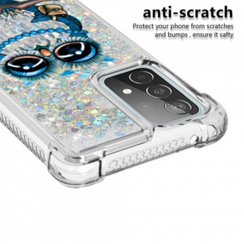 Mobilcover Samsung Galaxy A52 4G / A52 5G / A52s 5G Miss Owl Pailletter