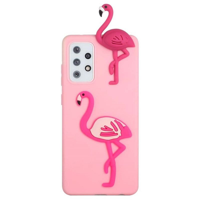 Mobilcover Samsung Galaxy A53 5G 3d Flamingo