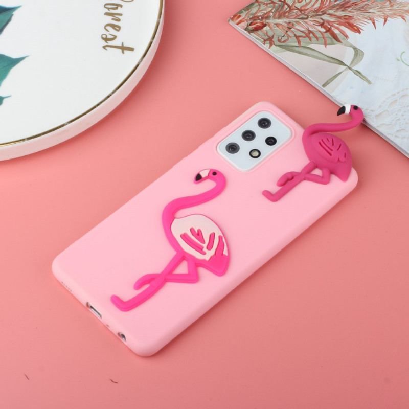 Mobilcover Samsung Galaxy A53 5G 3d Flamingo