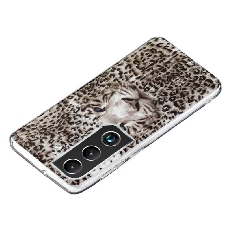 Mobilcover Samsung Galaxy S22 5G Leopard Fluorescerende