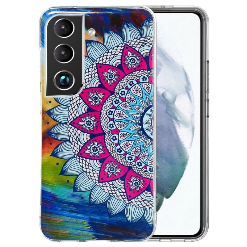 Mobilcover Samsung Galaxy S22 Plus 5G Fluorescerende Blomsterserie