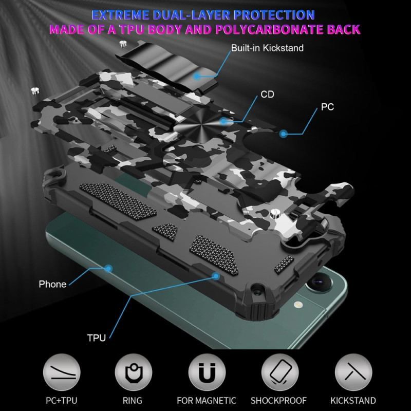 Mobilcover Samsung Galaxy S23 Plus 5G Camouflage Aftagelig Støtte