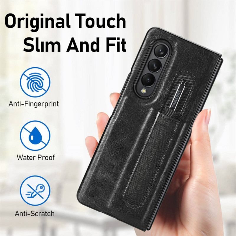 Mobilcover Samsung Galaxy Z Fold 4 Stylus I Imiteret Læder