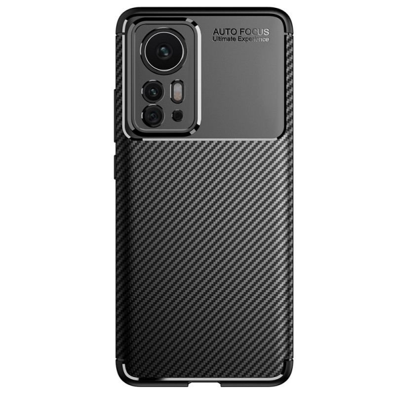 Mobilcover Xiaomi 12 Pro Fleksibel Kulfibertekstur