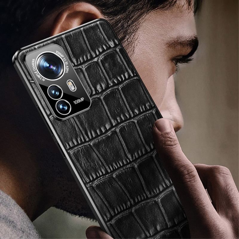 Mobilcover Xiaomi 12 Pro Krokodille Stil Læder