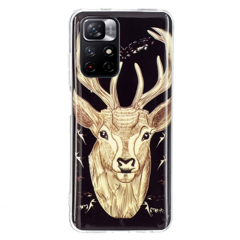 Mobilcover Xiaomi Redmi Note 11 Pro Plus 5G Fluorescerende Majestic Deer