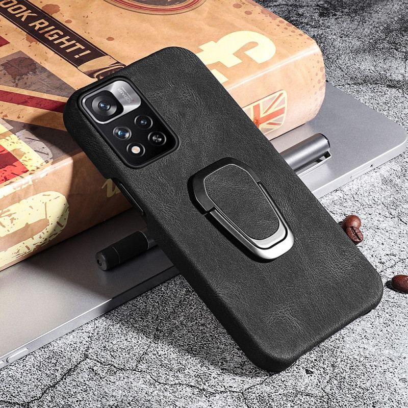 Mobilcover Xiaomi Redmi Note 11 Pro Plus 5G Ring-holder I Lædereffekt